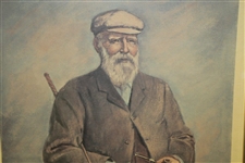 1970 Tom Morris with Club & Pipe Framed 'The Old Golf Shop' Print Ltd Ed 424/500 