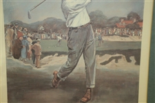 1972 Bobby Jones Ltd Ed. Print by 'The Old Golf Shop' Feat. Merion Cricket Club - 400/1000
