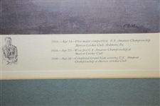 1972 Bobby Jones Ltd Ed. Print by 'The Old Golf Shop' Feat. Merion Cricket Club - 400/1000