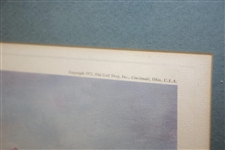 1972 Bobby Jones Ltd Ed. Print by 'The Old Golf Shop' Feat. Merion Cricket Club - 400/1000