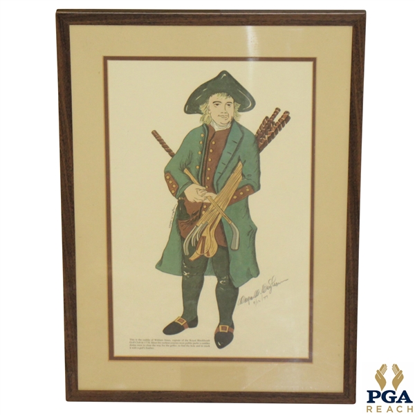 The Caddie of William Innes by Wayne Weythorne - Signed And Dated 1977
