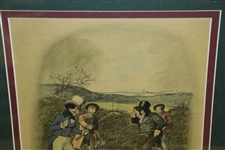 'Golfing 1820' Print by Tom Browne Published by Lawrence & Gelicoe Johnny Walker Ad - London