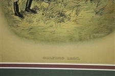 'Golfing 1820' Print by Tom Browne Published by Lawrence & Gelicoe Johnny Walker Ad - London