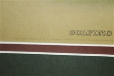 'Golfing 1820' Print by Tom Browne Published by Lawrence & Gelicoe Johnny Walker Ad - London