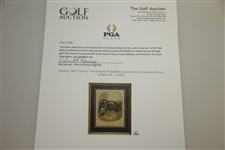 'Golfing 1820' Print by Tom Browne Published by Lawrence & Gelicoe Johnny Walker Ad - London