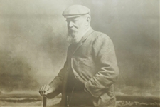 Old Tom Morris Sepia Print By 'The Seashore' - Handwritten In White Ink 'Tom Morris'