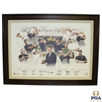2014 Ryder Cup Team Signed Canvas by T. Watson, Spieth, Mickelson, Fowler, Reed Etc. JSA ALOA
