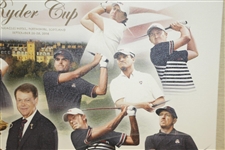 2014 Ryder Cup Team Signed Canvas by T. Watson, Spieth, Mickelson, Fowler, Reed Etc. JSA ALOA