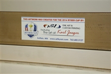 2014 Ryder Cup Team Signed Canvas by T. Watson, Spieth, Mickelson, Fowler, Reed Etc. JSA ALOA
