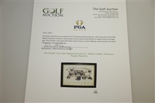 2014 Ryder Cup Team Signed Canvas by T. Watson, Spieth, Mickelson, Fowler, Reed Etc. JSA ALOA