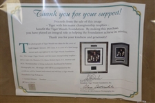 Tiger Woods Foundation Photo Presentation Of Tiger & His Major Trophies Including US Amateur