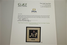 Tiger Woods Foundation Photo Presentation Of Tiger & His Major Trophies Including US Amateur