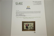 Palmer, Nicklaus, Player & Watson - Great Four in the Desert/Skins Game Signed by Bryan Morgan Photo