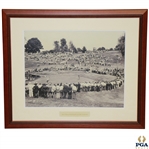 Byron Nelson Putting at 1945 PGA Championship Black And White Photo - Win 8 of 11 In a Row