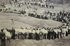 Byron Nelson Putting at 1945 PGA Championship Black And White Photo - Win 8 of 11 In a Row