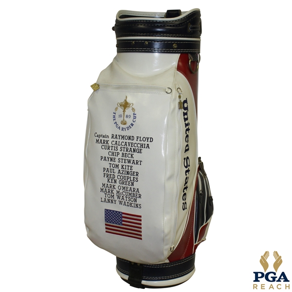 1989 Ryder Cup at Belfry Team USA Club Bag w/ Captain Floyd & Player Names