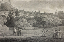 Edinburgh Circa 1798 Golf Engraving By J Walker From F. Nicholson Drawing