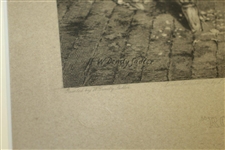 'Royal And Ancient' Clubmakers Print by W. Dendy Sadler w/ Embossed Print Mark