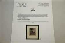'Royal And Ancient' Clubmakers Print by W. Dendy Sadler w/ Embossed Print Mark
