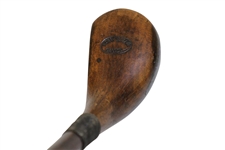 'Harry Vardon Ganton' Stamped Hickory Club w/ Brassie Sole & Vardon Shaft Stamp