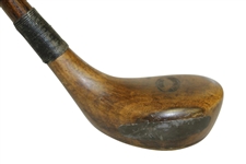 'Harry Vardon Ganton' Stamped Hickory Club w/ Brassie Sole & Vardon Shaft Stamp