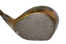 'Harry Vardon Ganton' Stamped Hickory Club w/ Brassie Sole & Vardon Shaft Stamp