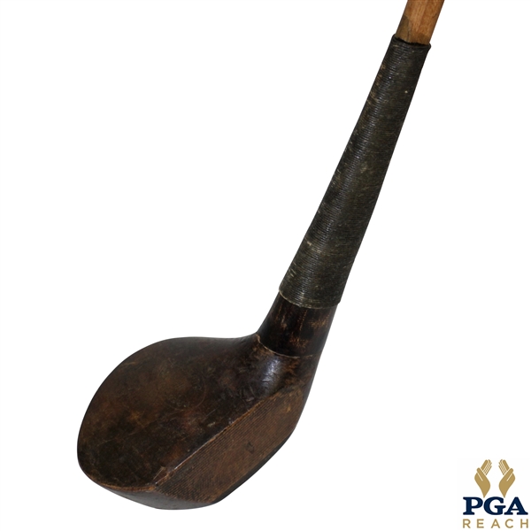 Prestwick Clubs Spliced Neck Wood Shafted Wood Circa 1900 w/ Head Stamp 