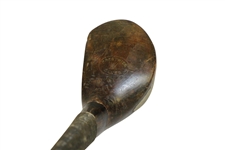 'Prestwick Clubs' Spliced Neck Wood Shafted Wood Circa 1900 w/ Head Stamp 