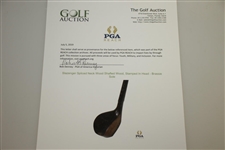 Slazenger Spliced Neck Wood Shafted Wood w/ Head Stamp - Brassie Sole
