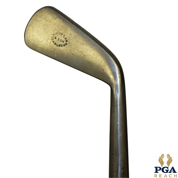 R Forgan & Sons St Andrews Long Iron w/ Shaft Stamp - Very Good Condition
