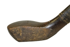 Willie Park Spliced Neck Transitional Wood Shafted Fairway Club Circa 1900 w/ Shaft & Head Stamps
