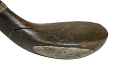 Willie Park Spliced Neck Transitional Wood Shafted Fairway Club Circa 1900 w/ Shaft & Head Stamps