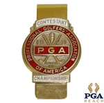 1961 PGA Championship at Olympia Fields Contestant Badge - Jerry Barber Winner