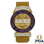 1962 PGA Championship at Aronimink GC Contestant Badge - Gary Player Winner