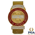 1963 PGA Championship at Dallas Athletic Club Contestant Badge - Jack Nicklaus Winner