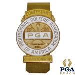 1965 PGA Championship at Laurel Valley GC Contestant Badge - Dave Marr Winner