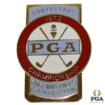 1972 PGA Championship at Oakland Hills CC Contestant Badge - Gary Player Winner