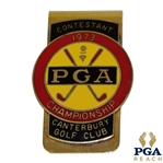 1973 PGA Championship at Canterbury GC Contestant Badge - Jack Nicklaus Winner