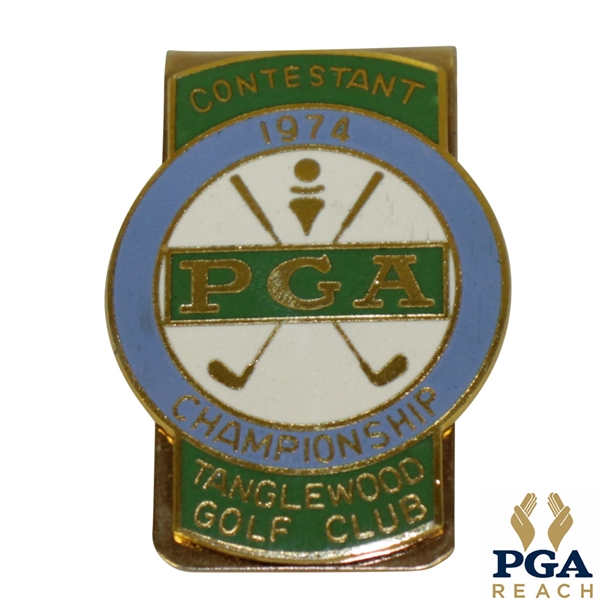 1974 PGA Championship at Tanglewood GC Contestant Badge - Lee Trevino Winner