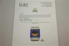 1977 PGA Championship at Pebble Beach Contestant Badge - Lanny Wadkins Winner