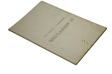 1892 St. Andrew's Club Rules, Regulations, and By-Laws Booklet