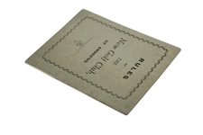 1949 St. Andrews 'Rules of the New Club' Booklet with Amendments (1958)