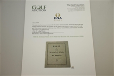 1949 St. Andrews 'Rules of the New Club' Booklet with Amendments (1958)