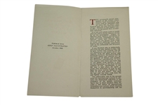 1921 'The Philosophy of Golf for Old and Young' by USSGA President Frank Presbrey Pamphlet
