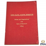 1893 North Berwick New Club Rules & Regulations and List of Members Booklet