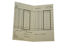 1923 Ganton Golf Club Charterhouse Score Book & Scoring Card - 1949 Ryder Cup Location