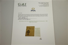 1923 Ganton Golf Club Charterhouse Score Book & Scoring Card - 1949 Ryder Cup Location