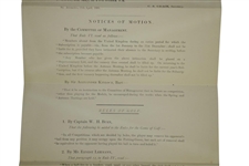 1891 Royal & Ancient Golf Club of St. Andrews Notice of Spring Meeting - April