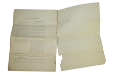 1891 Royal & Ancient St. Andrews Rules for the Game of Golf as Revised by The Special Committee