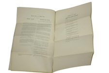 1891 Royal & Ancient St. Andrews Draft Rules for the Game of Golf Letter by The Special Committee